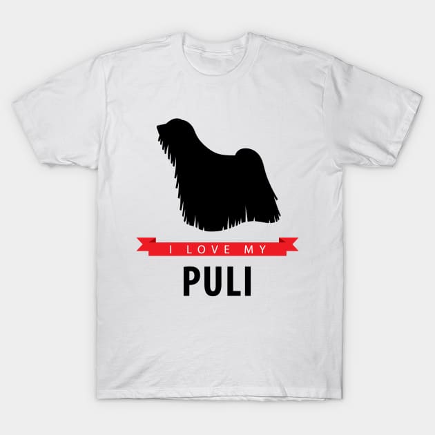 I Love My Puli T-Shirt by millersye